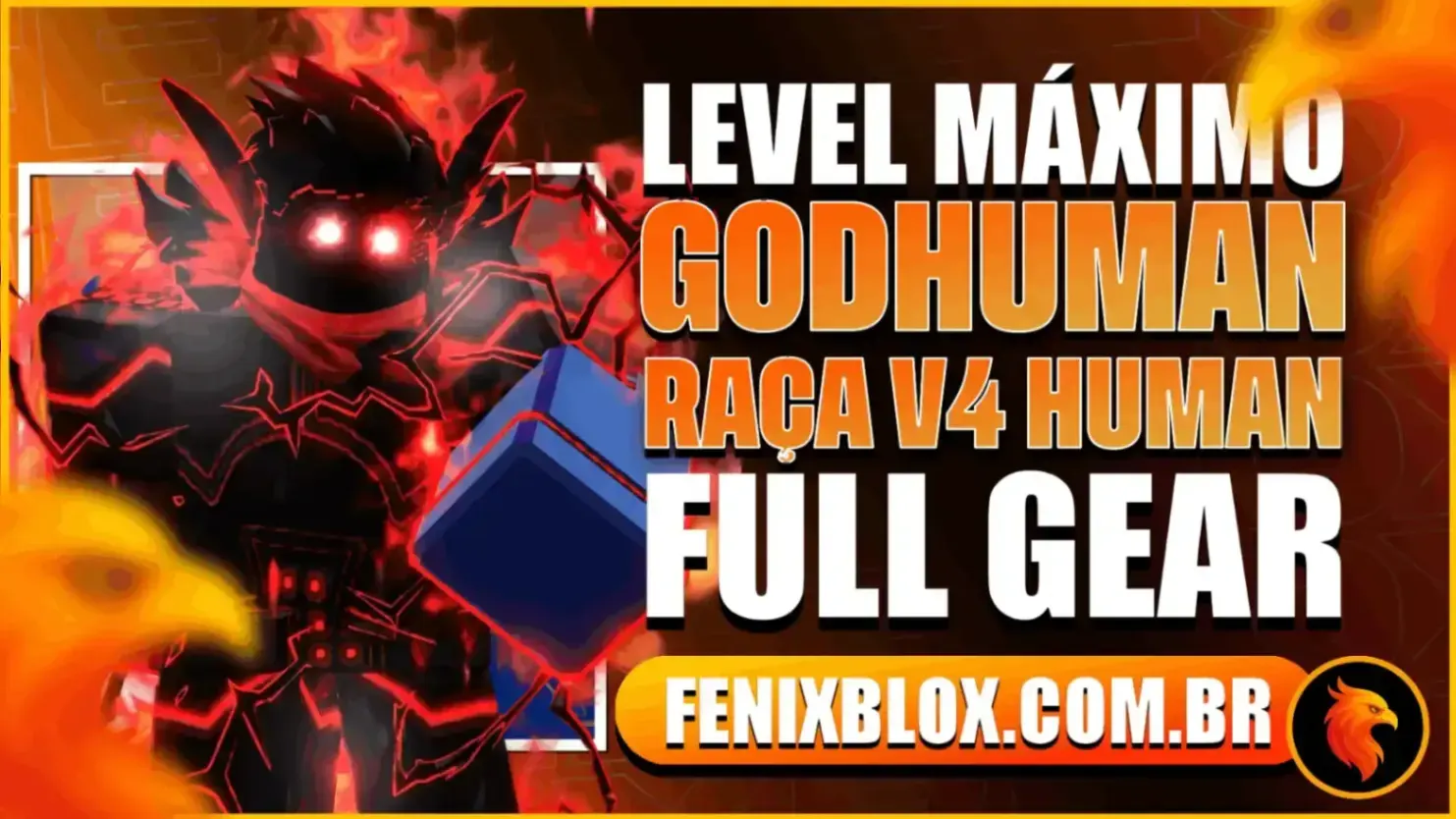 💫 RAÇA V4 HUMAN (FULL GEAR) + LEVEL 2800 + GODHUMAN + ITENS E FRUTAS ALEATÓRIOS