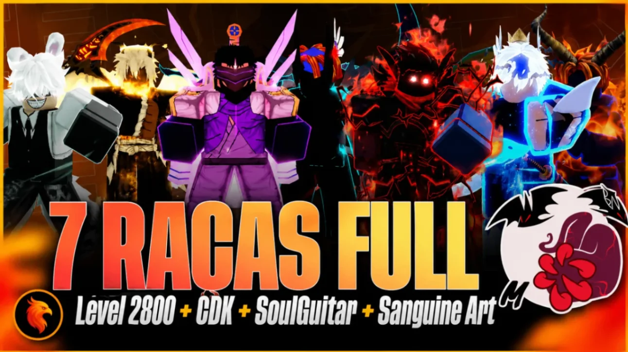 🩸 ⚔️ (7 RAÇA FULL) + SANGUINE ART + GHM + CDK + SG