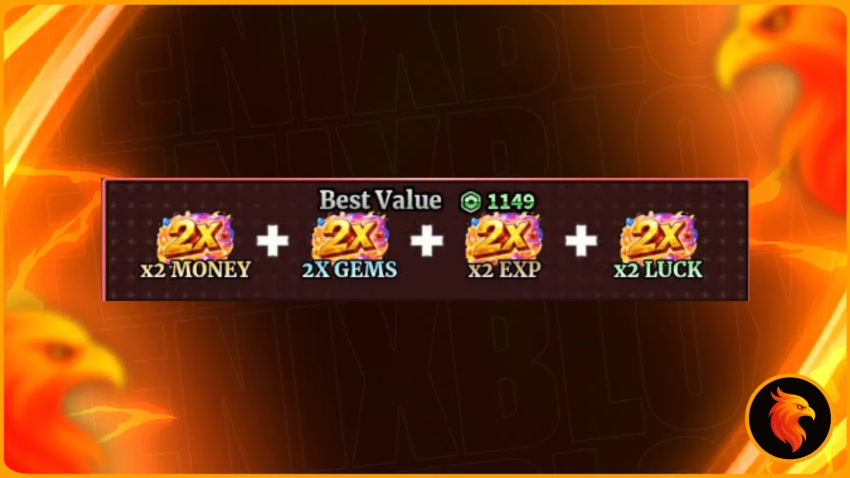 🎁 2X MONEY + 2X GEMS + 2X EXP + 2X LUCK 🎁